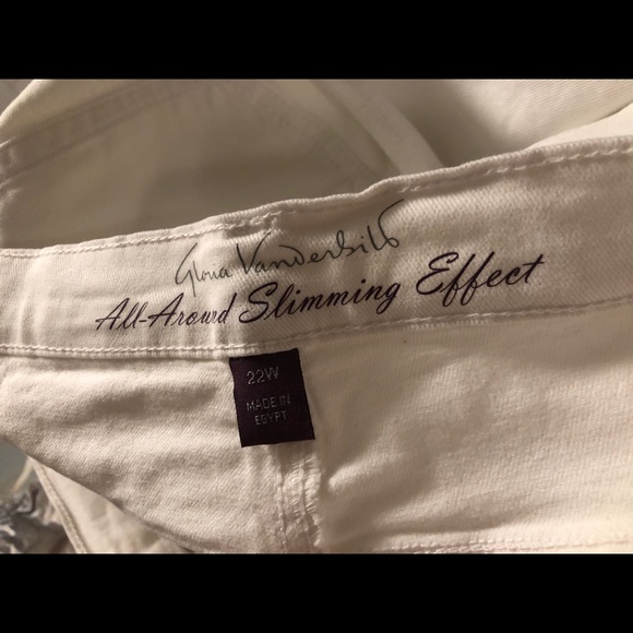 🆕 Gloria Vanderbilt white 22W classic rise skimmer - Picture 6 of 8